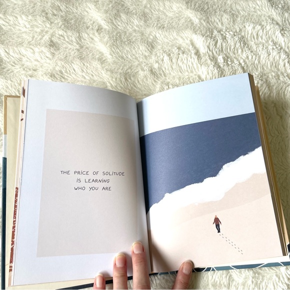 Hardcover Decorative Book - the sun, the sea, and the stars Self Growth Healing - Picture 4 of 5